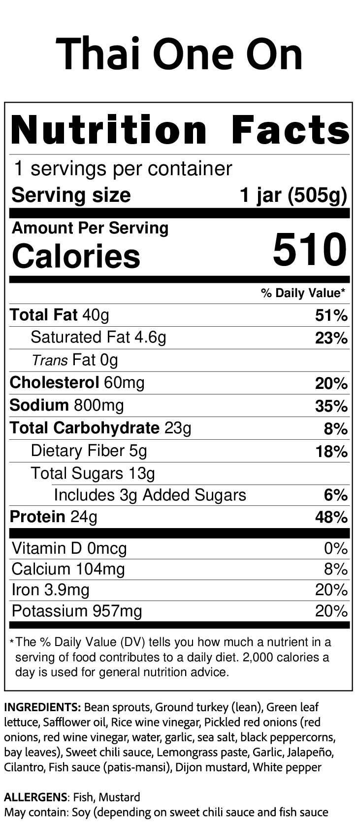 Thai One On (Pre Order)